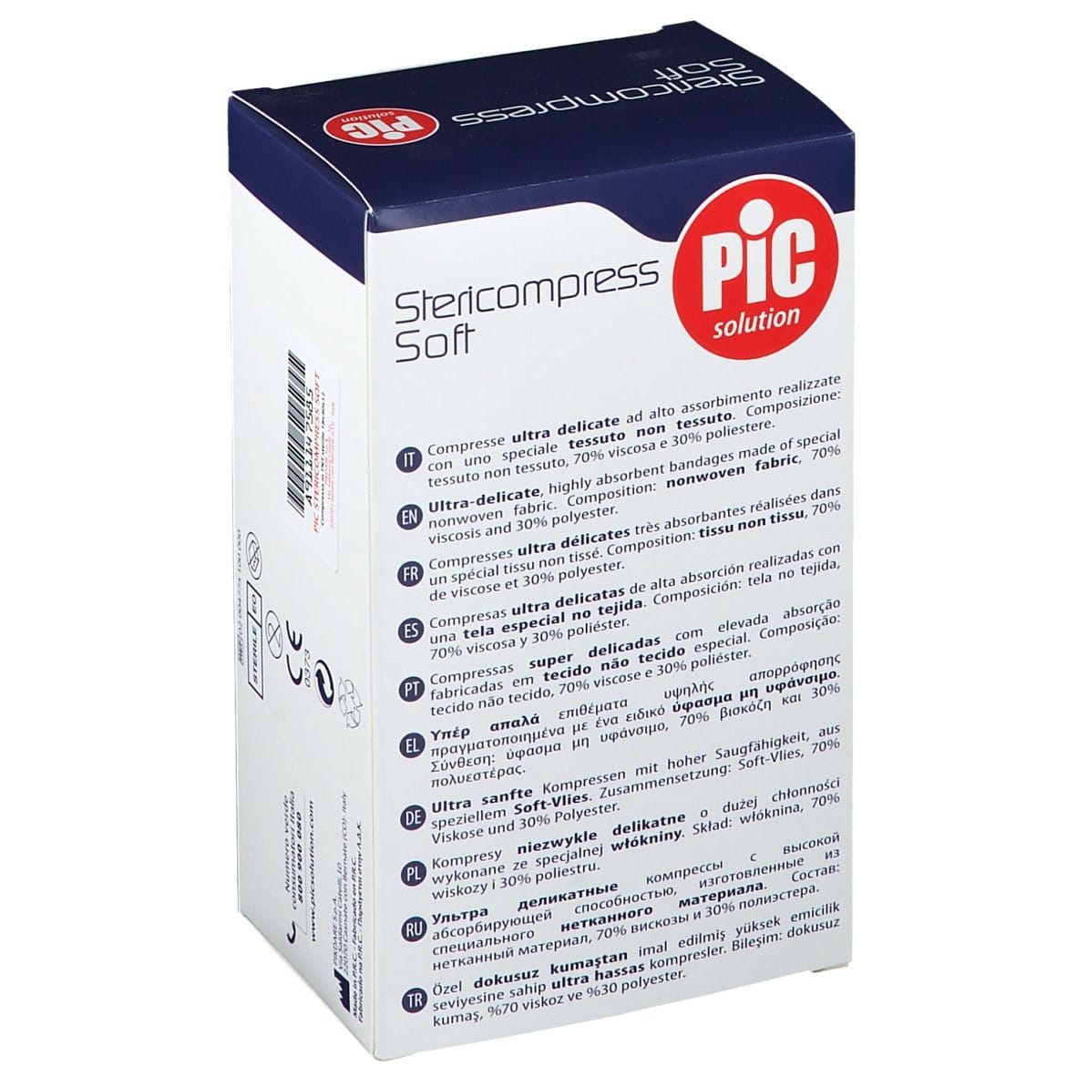 STERICOMPRESS SOFT XL GARZA TNT 18X40CM 12 PEZZI