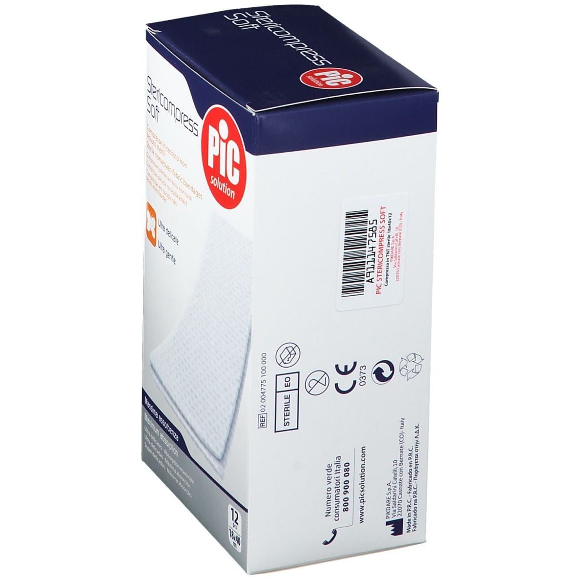 STERICOMPRESS SOFT XL GARZA TNT 18X40CM 12 PEZZI