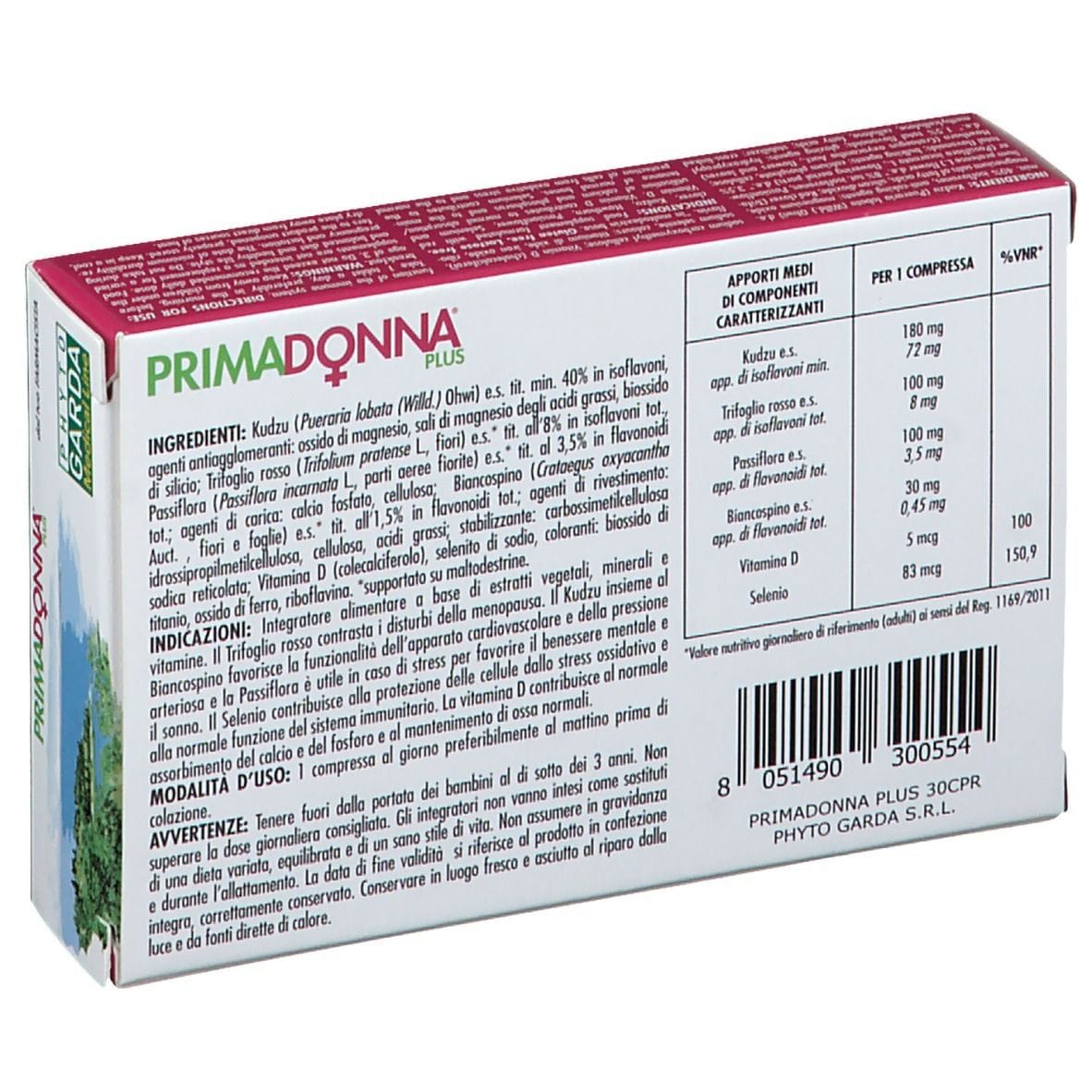 PRIMADONNA PLUS 30 COMPRESSE