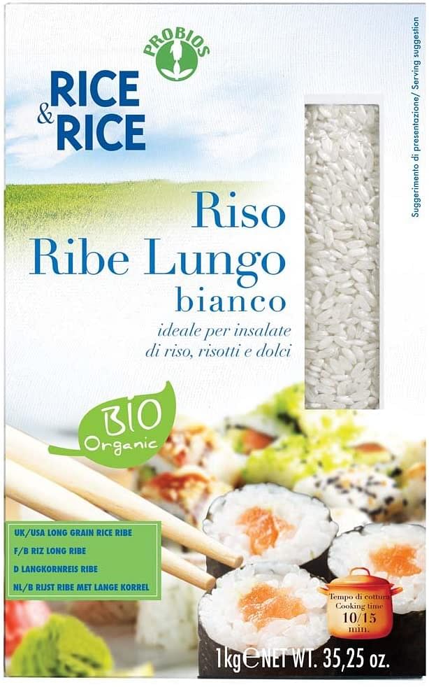 Rice&Rice Riso Lungo Ribe Bianco 1 Kg