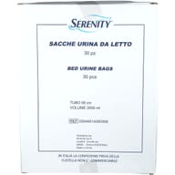SACCA DI DRENAGGIO DA LETTO PER INCONTINENZA SERENITY IN PVC TUBO 90 CM 21 L 30 PEZZI