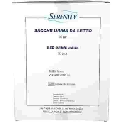 SACCA DI DRENAGGIO DA LETTO PER INCONTINENZA SERENITY IN PVC TUBO 90 CM 21 L 30 PEZZI