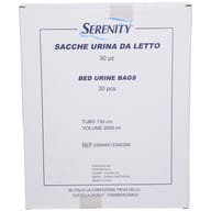 SACCA DI DRENAGGIO DA LETTO PER INCONTINENZA SERENITY TUBO 130 CM 30 PEZZI