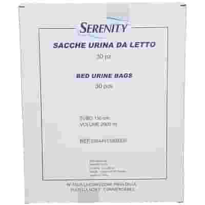 SACCA DI DRENAGGIO DA LETTO PER INCONTINENZA SERENITY TUBO 130 CM 30 PEZZI