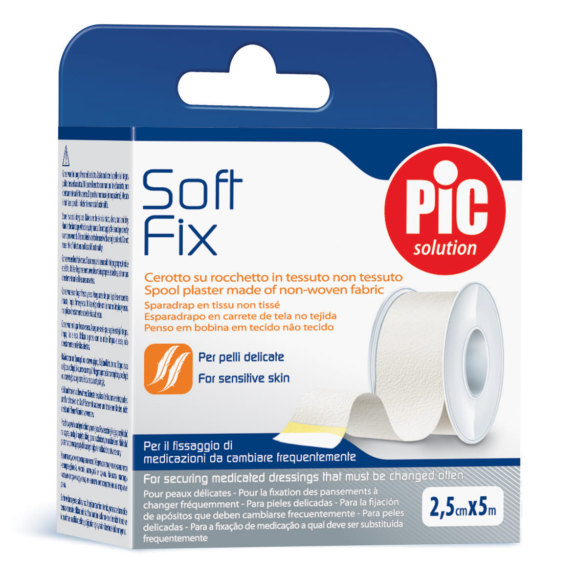 CEROTTO IN ROCCHETTO SOFT FIX 2,5X500 CM CON FUSTELLA