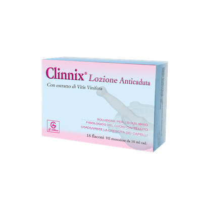 Lozione anticaduta Clinnix con Vitis vinifera, 18 fiale