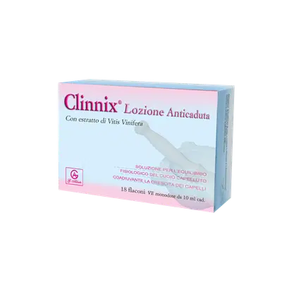 CLINNIX LOZIONE ANTICADUTA 18 FIALE 10 ML CLINNIX LOZIONE ANTICADUTA 18 FIALE 10 ML