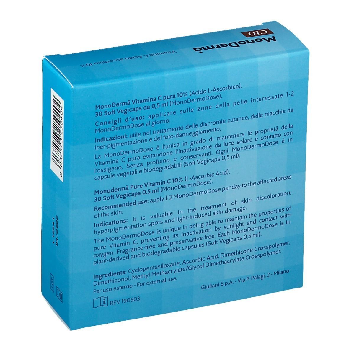 MONODERMA' C10 GEL 30 SOFT VEGICAPS DA 0,5 ML