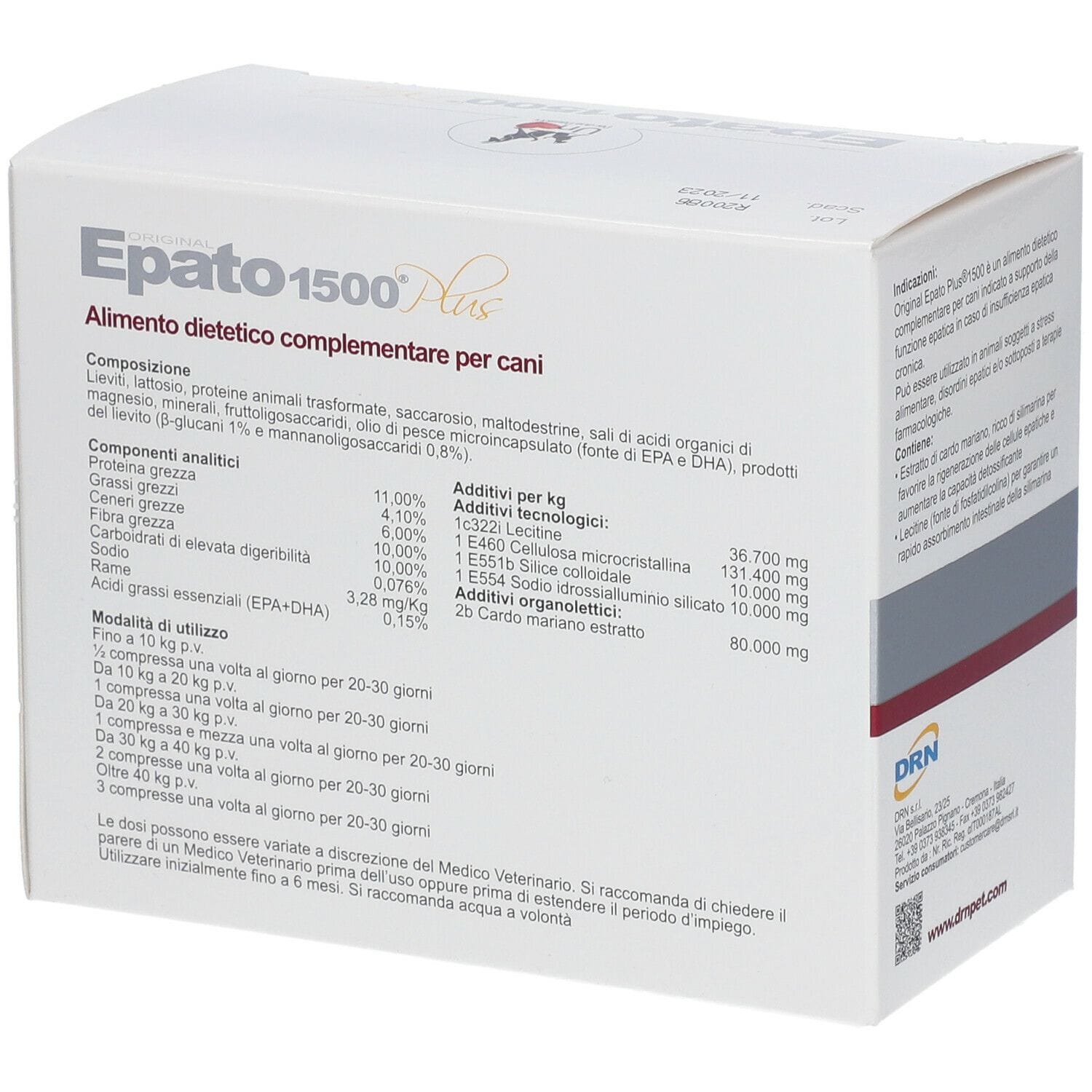 EPATO 1500 PLUS 120 COMPRESSE CANE