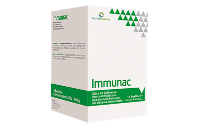 IMMUNAC 14 BUSTINE 10 G CON SUCCO DI MIRTILLO