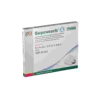 MEDICAZIONE HYDROBALANCE STERILE ANTIMICROBICA SUPRASORB X + PHMB COMPRESSA 9X9 CM 5 PEZZI