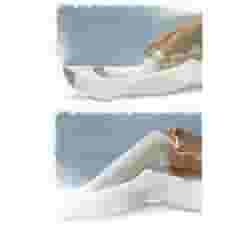 Calza Antitrombo Compressofix Tutta Coscia Bianco S, 18mmHg