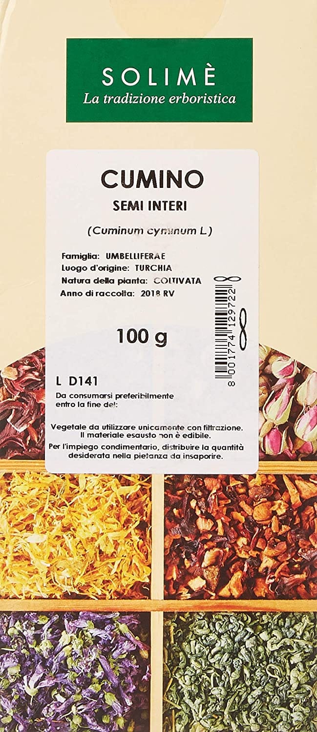 Semi di Cumino Interi per Decotto, 100g