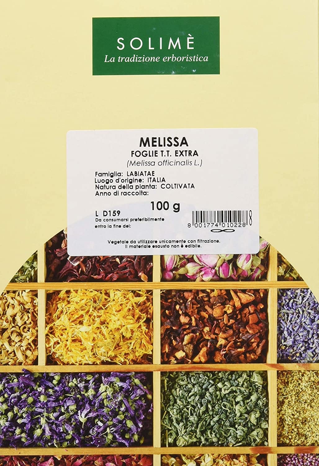 Tisana di Melissa officinalis in foglie, 100g