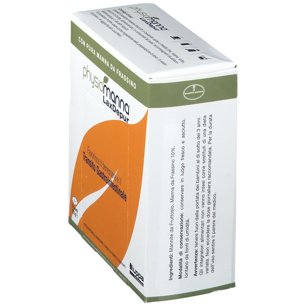 PHYSIOMANNA LAXDEPUR MANNITE DUFOUR 12 PANETTI SOLUBILI DA 10 G