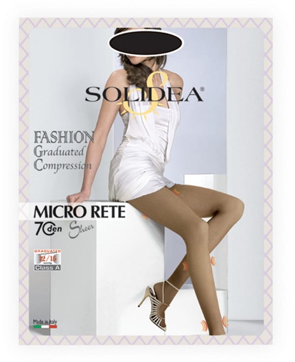 Collant Solidea Micro Rete 70 Sheer Bronze, taglia 4XL