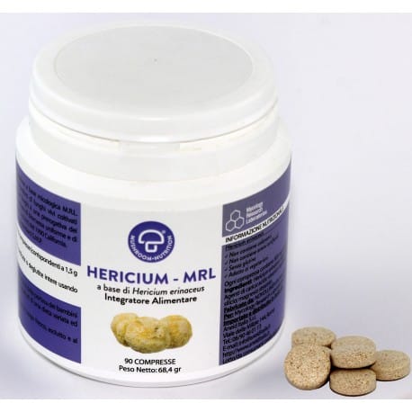 Integratore Hericium MRL mycelium biologico, 90 compresse
