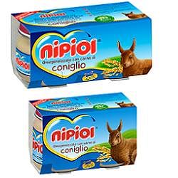 Nipiol Omogeneizzato Coniglio 80 G 2 Pezzi