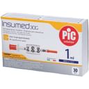 SIRINGA INSULINA PIC INSUMED 1 ML 100 UI AGO GAUGE 30 12,7 MM SENZA SPAZIO MORTO 30 PEZZI