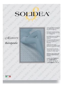 Calza Autoreggente Solidea Marilyn CCL2 PLUS Punta Aperta Nero S