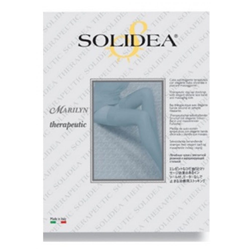 Calza Autoreggente Solidea Marilyn CCL2 PLUS Punta Aperta, Taglia L