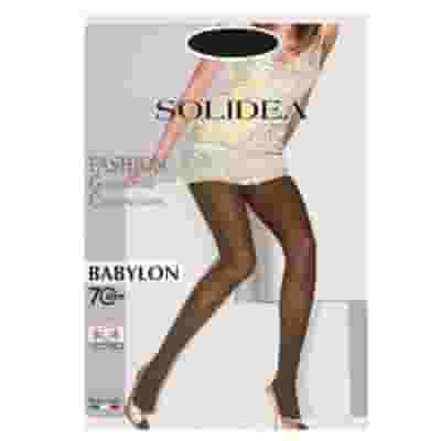 Collant Solidea Babylon 70 den fantasia nero, taglia 1