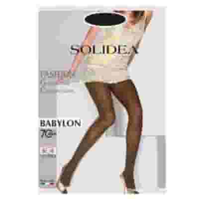 Collant Solidea Babylon 70 fantasia nero compressione graduata