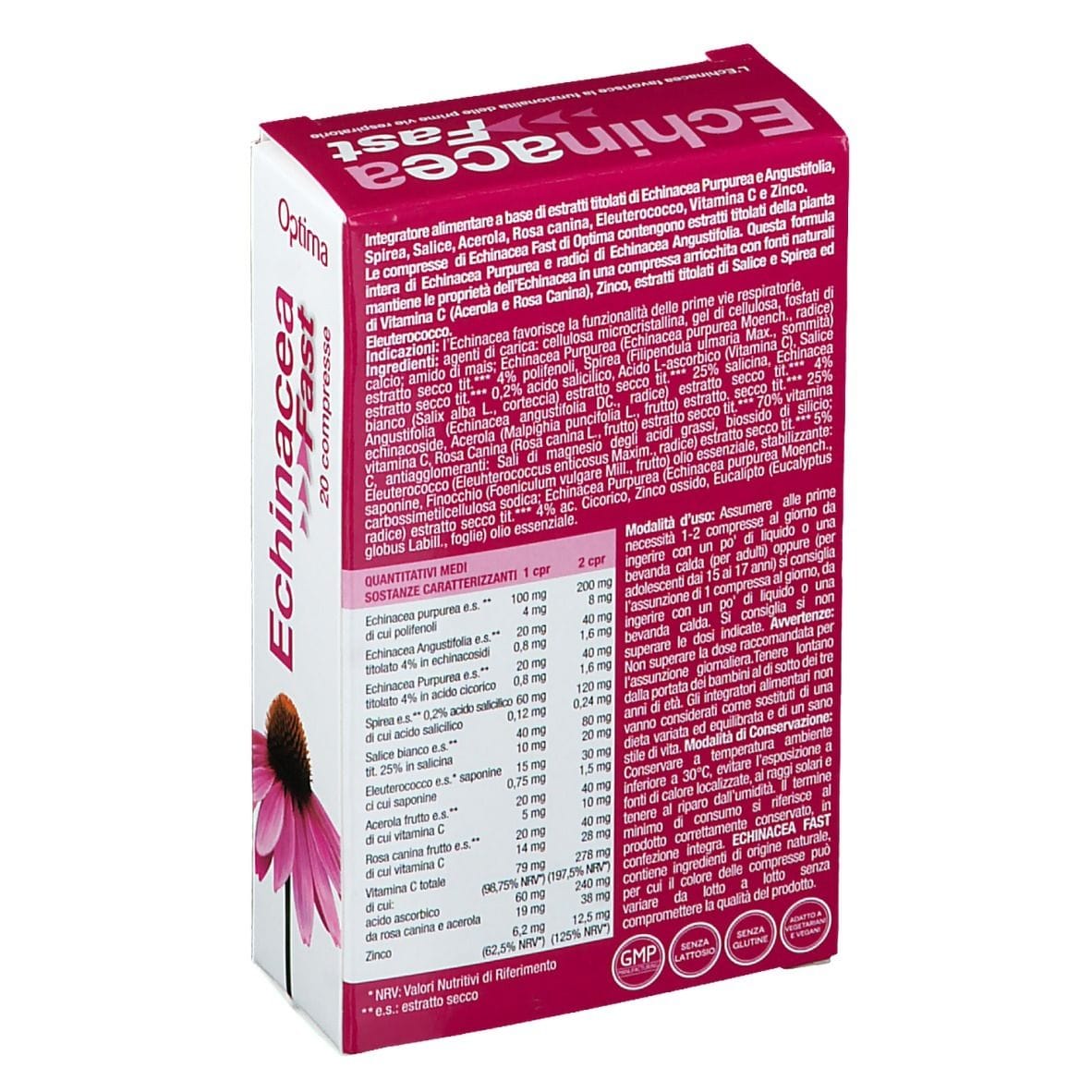 ECHINACEA BENEFIT ACTIVE FLU 20 COMPRESSE DA 800 MG
