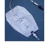 SACCA RACCOGLI URINA DA GAMBA PER INCONTINENZA 3 CAMERE COMFORT 500 ML STERILE IN PVC LATO RIVESTITO TNT CON TUBO DIRITTO 30 CM 8 PEZZI