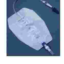 SACCA RACCOGLI URINA DA GAMBA PER INCONTINENZA 3 CAMERE COMFORT 500 ML STERILE IN PVC LATO RIVESTITO TNT CON TUBO DIRITTO 10 CM 8 PEZZI