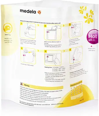 QUICK CLEAN SACCA PER STERILIZZAZIONE A MICROONDE 5 PEZZI QUICK CLEAN SACCA PER STERILIZZAZIONE A MICROONDE 5 PEZZI