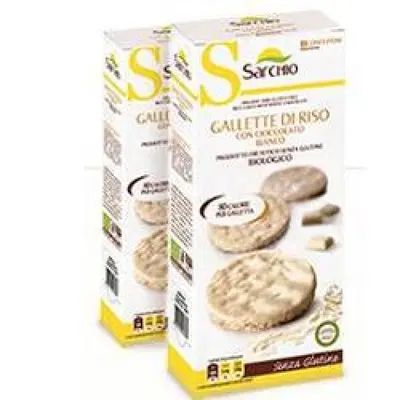 GALLETTE RISO CIOCCOLATO BIANCO 100 G GALLETTE RISO CIOCCOLATO BIANCO 100 G