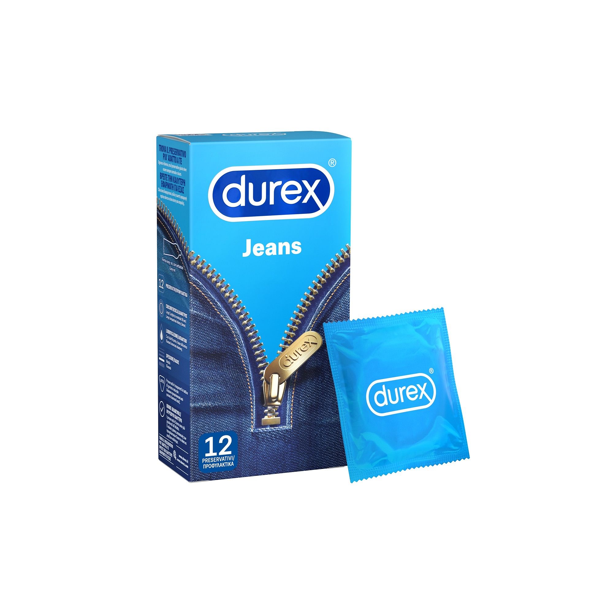 Profilattico Durex Settebello Jeans 12 Pezzi