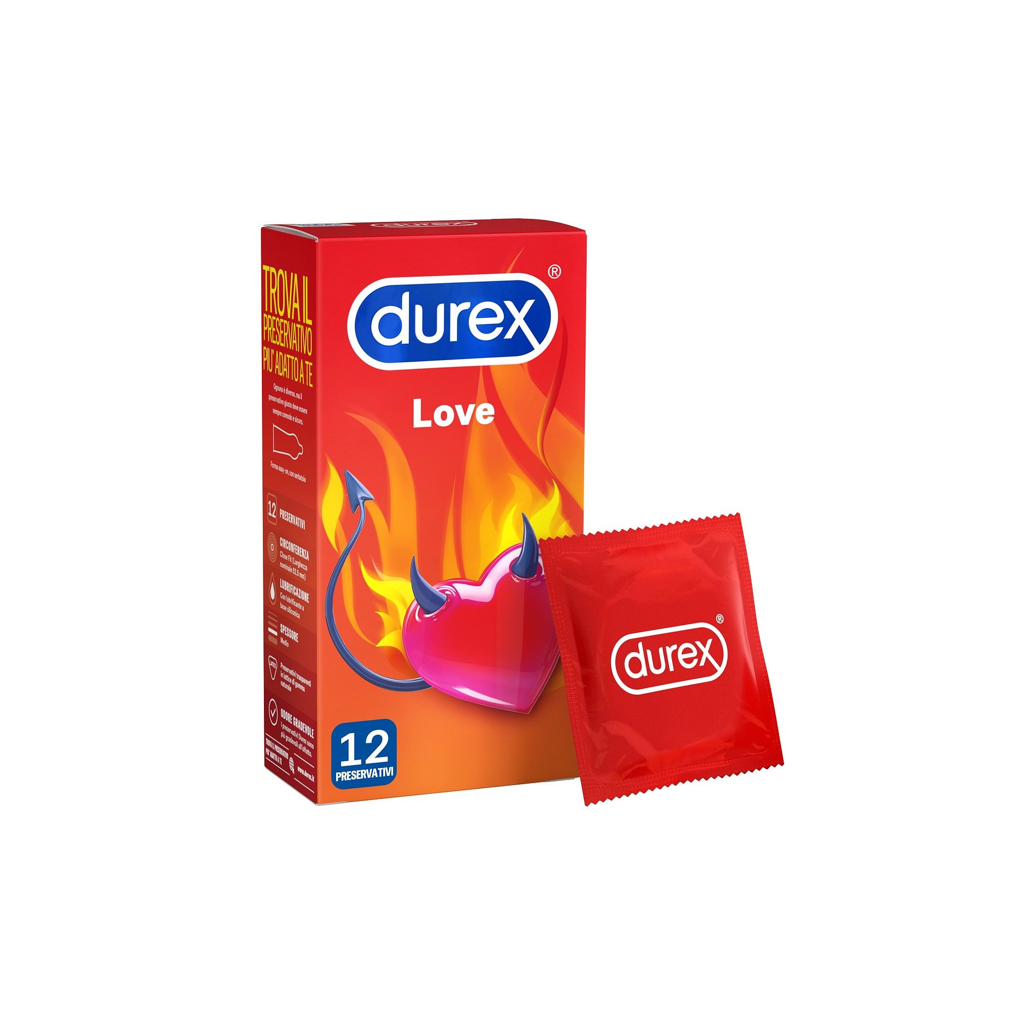 Profilattico Durex Love 12 Pezzi