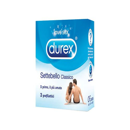 Profilattico Durex Settebello Classico 3 Pezzi