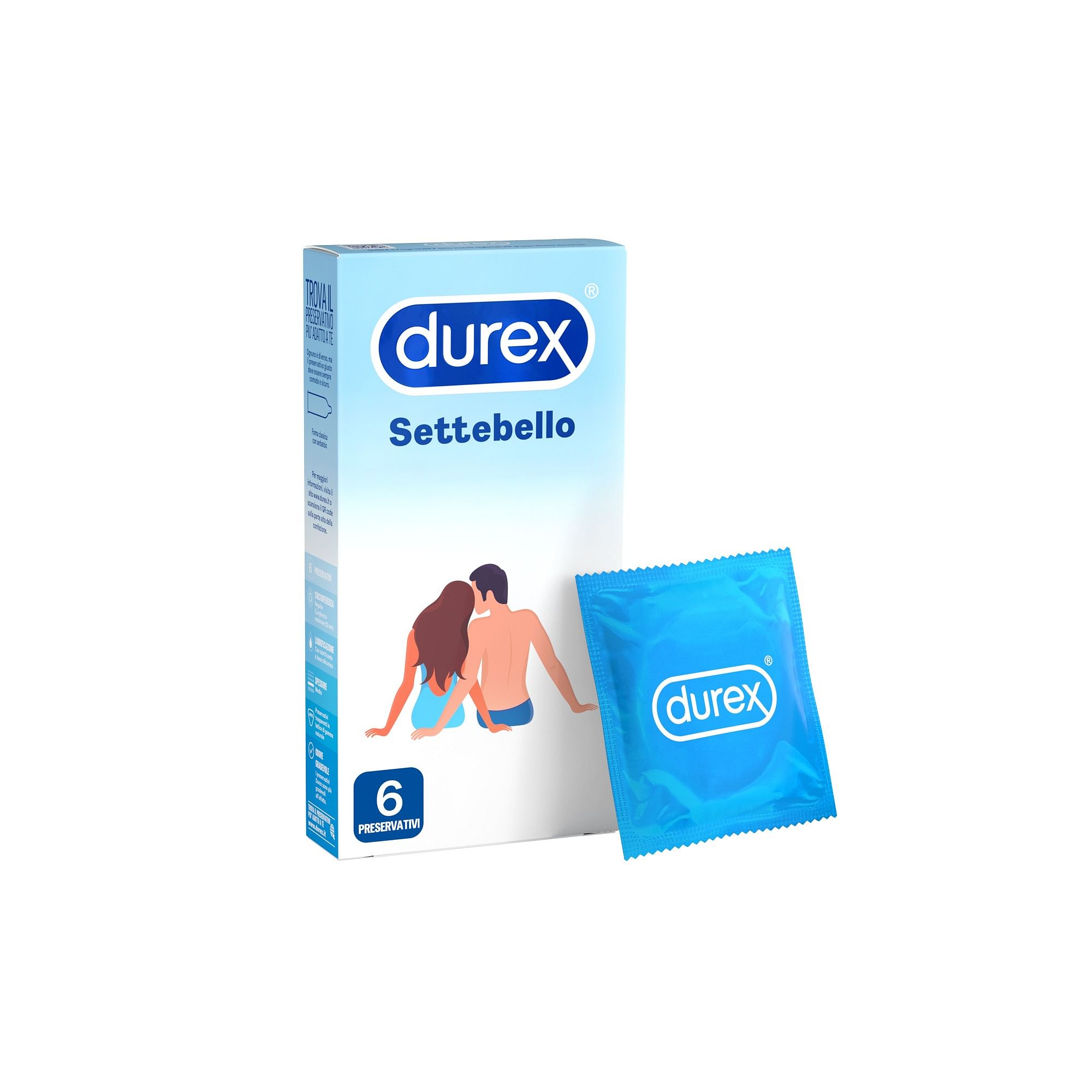 Durex Profilattico Durex Settebello Classico 6 Pezzi