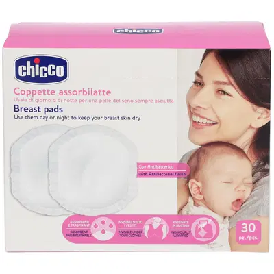 CHICCO COPPETTA ASSORBILATTE ANTIBATTERICA 30 PEZZI CHICCO COPPETTA ASSORBILATTE ANTIBATTERICA 30 PEZZI