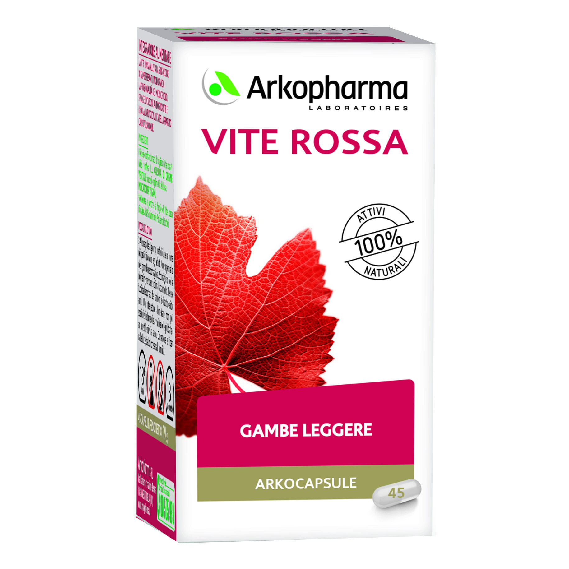 Arko Capsule Vite Rossa Bio 45 Capsule