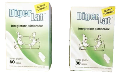 Integratore Digerlat con lattasi e probiotici, 60 capsule