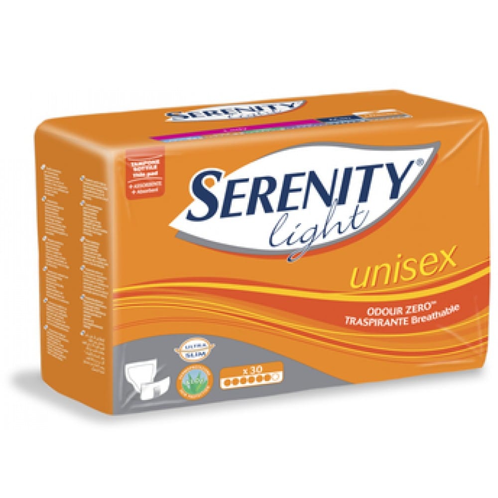 Pannoloni Serenity Unisex per incontinenza, 30 pezzi