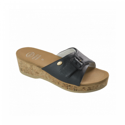 WAPPY LEATHER WOMENS MEMORY CUSHION NAVY BLUE 40