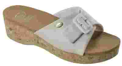 WAPPY LEATHER WOMENS WHITE MEMORY CUSHION BIANCO 37