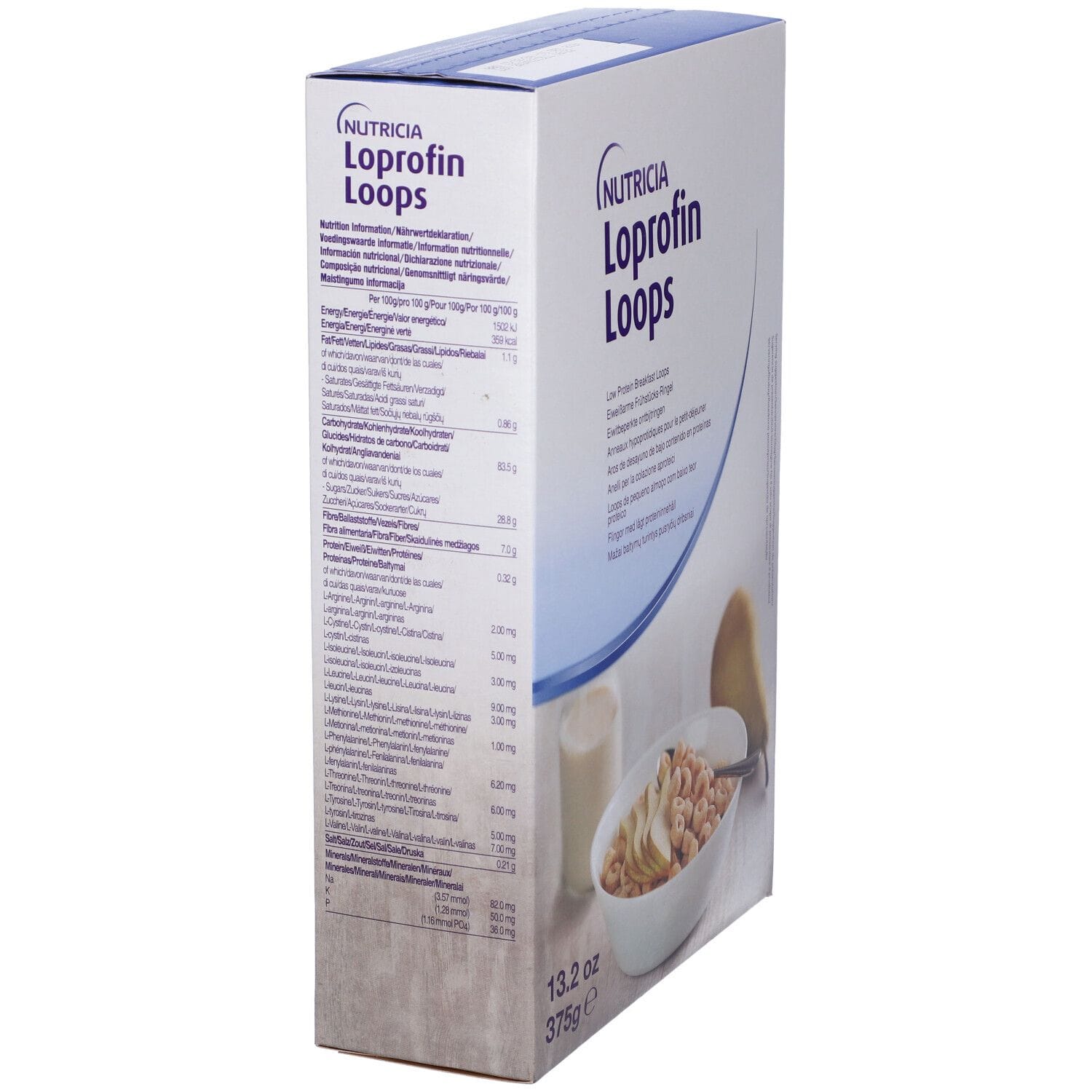 Cereali aproteici Loprofin Loops Nutricia, 375g