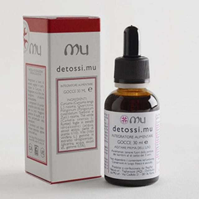 Integratore Detossi MU gocce con curcuma e vite, 30ml