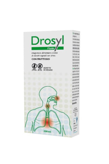 Integratore Drosyl Fluido per gola e respiro, 200ml