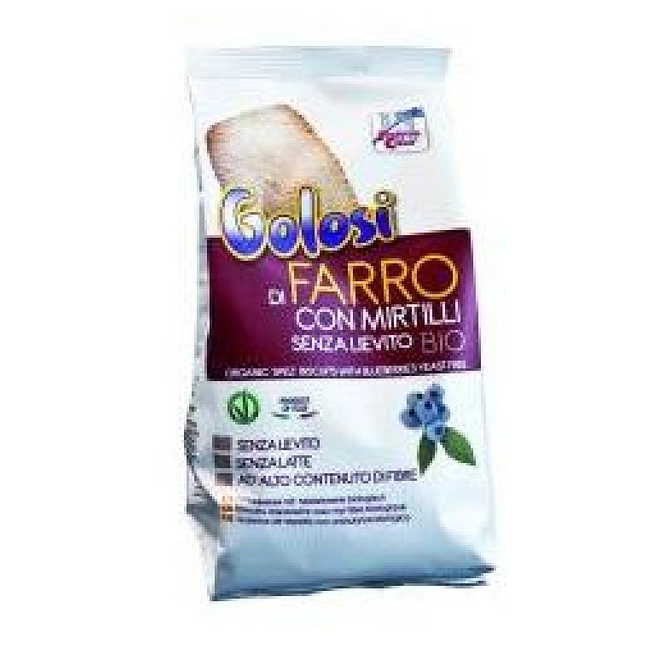 Fsc I Golosi Biscotti Di Farro E Mirtilli Bio Senza Lievito Vegan Senza Latte 250 G