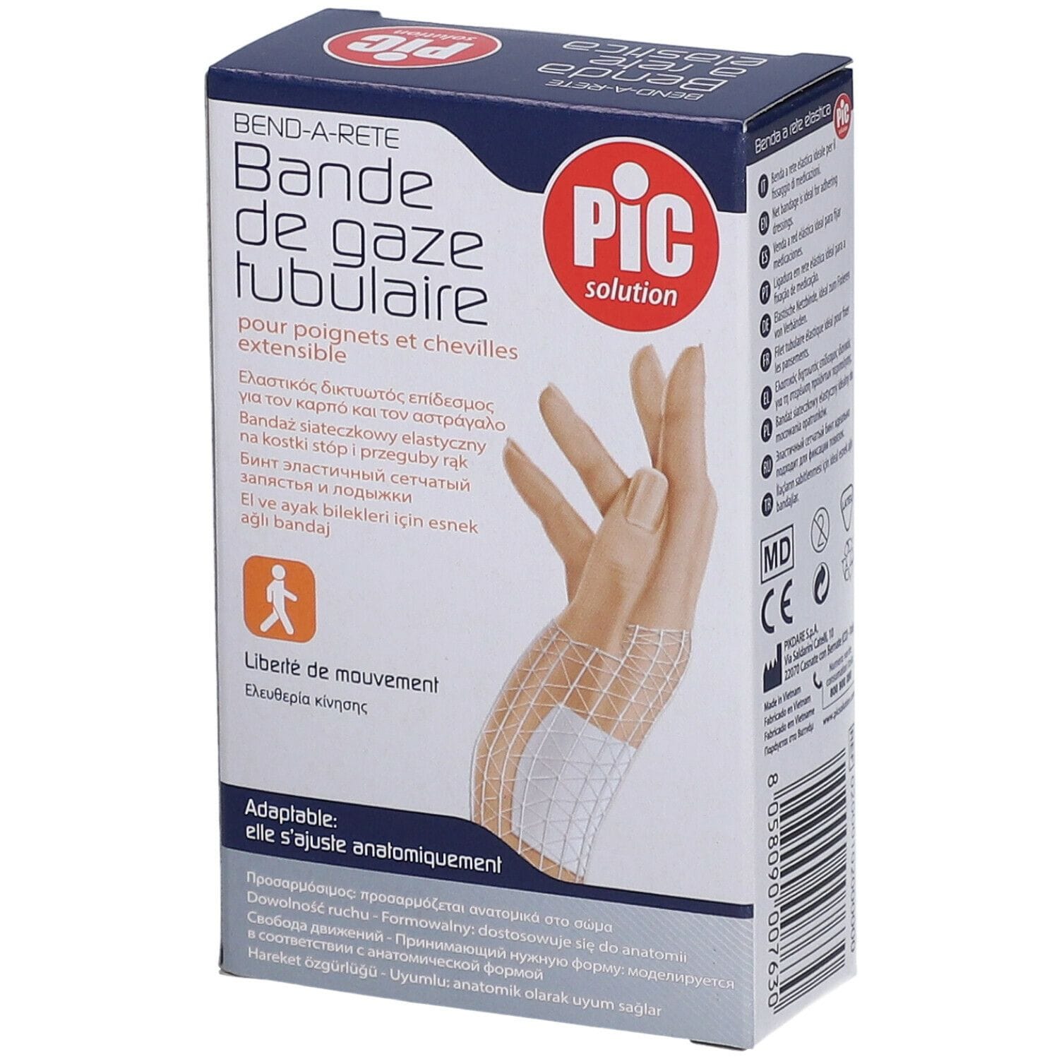 Benda Tubolare Elastica PIC per Polso e Caviglia Cal. 1