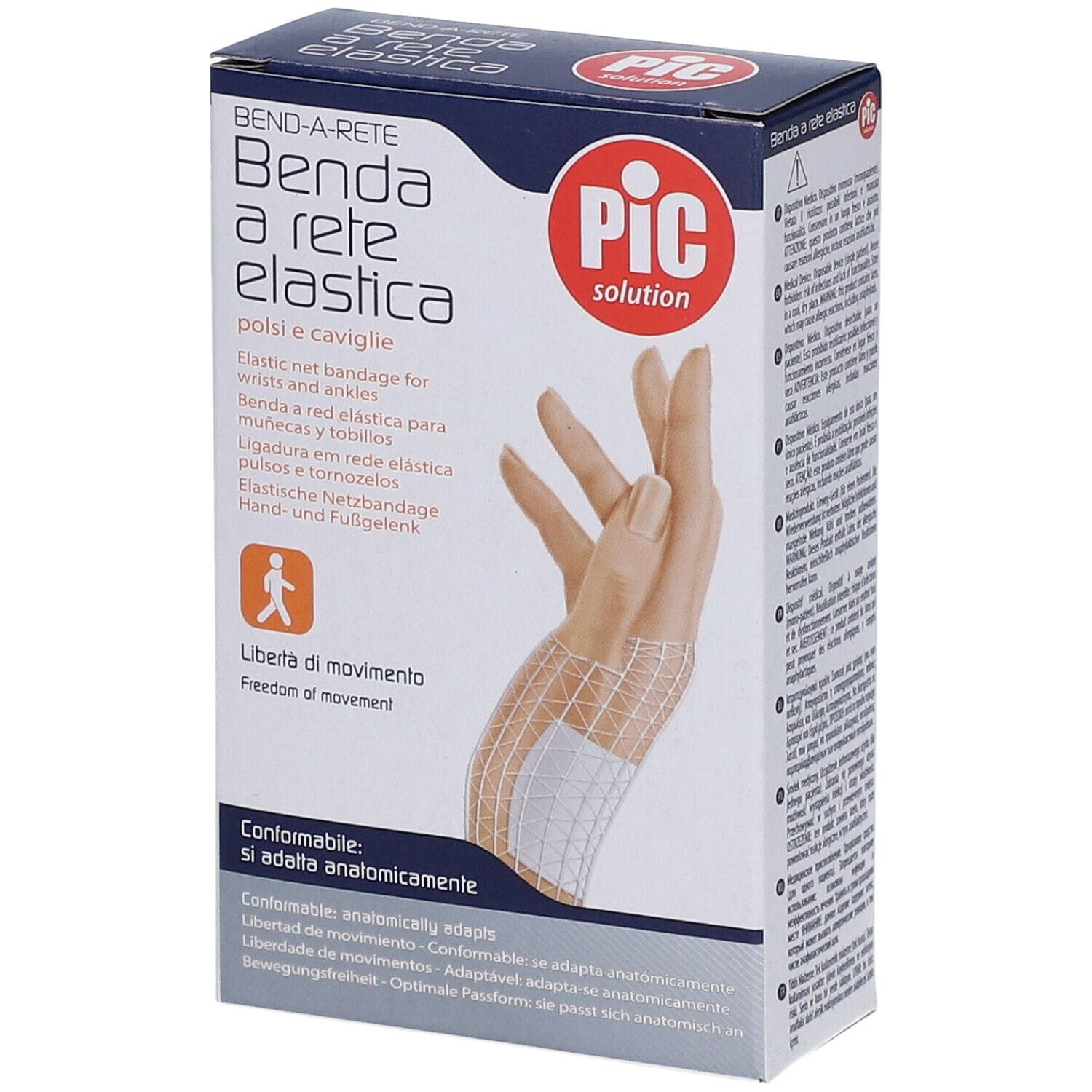 Benda Tubolare Elastica PIC per Polso e Caviglia Cal. 1