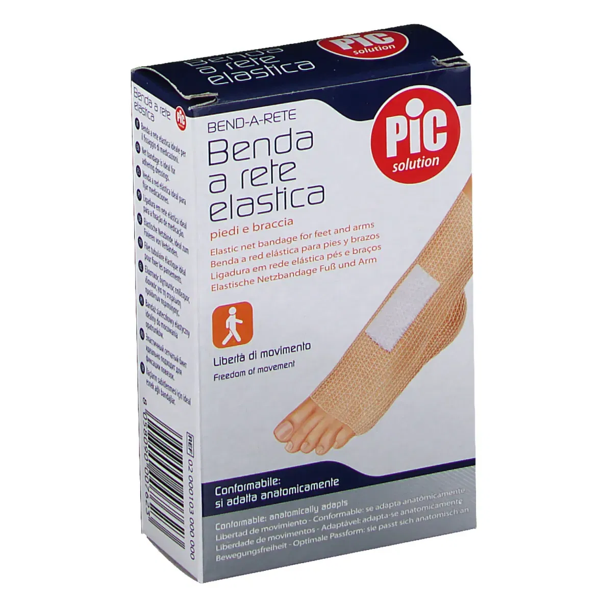 BENDA A RETE TUBOLARE ELASTICA PIC CALIBRO 2 PIEDE/BRACCIO