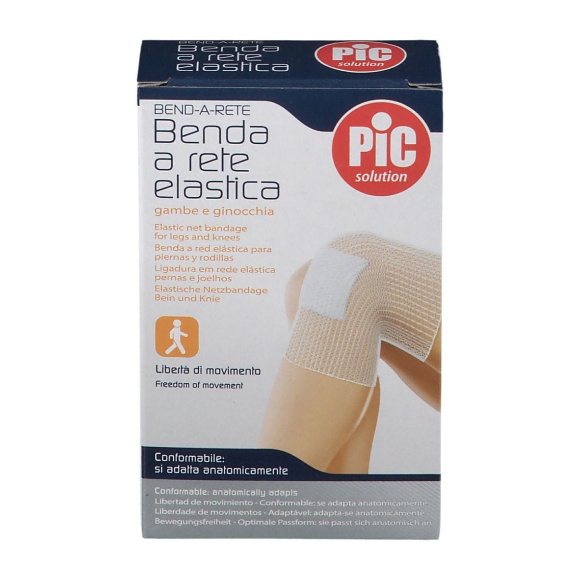 Benda tubolare elastica PIC calibro 4 per gamba e ginocchio